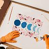 Plastic Reusable Drawing Painting Stencils Templates DIY-WH0202-258-5