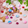 54Pcs 9 Styles Opaque Resin Beads RESI-TA0003-10-5