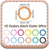 24Pcs 12 Colors Opaque Acrylic Bead Frames SACR-AR0001-22-2