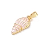 Brass Enamel Pendants KK-CBA2CEF-01G-01-2