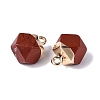 Natural Red Jasper Pendants G-N359-18G-10-2