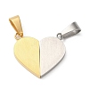 Ion Plating(IP) 304 Stainless Steel Split Pendants STAS-E195-03GP-2