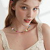 80Pcs 8 Colors Electroplate Opaque Acrylic Beads OACR-CA0001-24-6