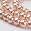 Eco-Friendly Dyed Glass Pearl Beads Strands HY-A008-6mm-RB023-3