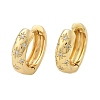 Clear Cubic Zirconia Star Hoop Earrings LS-EJEW-C022-01G-2