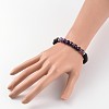 Natural Lava Rock Beaded Stretch Bracelets BJEW-JB02184-04-3