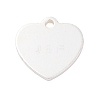 925 Sterling Silver Blank Heart Charms STER-F057-03S-03-1