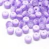 Transparent Stripe Resin Beads RESI-S345-8mm-06-1