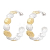 304 Stainless Steel Shell Shape Stud Earrings for Women SA-CBA45D5-32GP-4