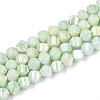 Anti-Tarnish Electroplate Glass Beads Strands GLAA-T025-6mm-14D-1
