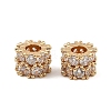 Brass Micro Pave Cubic Zirconia Beads KK-K374-20G-1