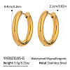 304 Stainless Steel Hoop Earrings LD4380-5-1