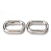 Zinc Alloy Spring Gate Rings PALLOY-C100-03P-02-2