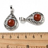 Natural Red Jasper Pendants G-Q158-05P-16-3