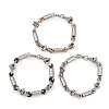 201 Stainless Steel Link Chain Bracelets for Men Women BJEW-B143-08-2