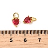 Brass Micro Pave Cubic Zirconia Charms KK-P192-08-G09-3