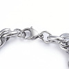 304 Stainless Steel Rope Chain Bracelets X-BJEW-L673-003-P-3
