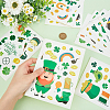 24 Sheets 8 Styles Saint Patrick's Day Paper Stickers DIY-WH0043-38-3