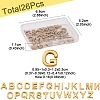 26Pcs 26 Styles 304 Stainless Steel Charms STAS-FS0001-77-4