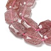 Natural Strawberry Quartz Beads Strands G-P544-B01-01-4