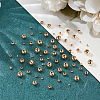 75Pcs 5 Styles Rack Plating Brass Spacer Beads KK-LP0001-07G-3