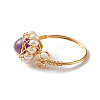 Natural Amethyst Finger Ring for Girl Women X1-RJEW-TA00012-5-7