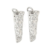 Brass Micro Pave Clear Cubic Zirconia Pendants KK-B139-24A-P-1
