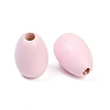 Spray Painted Wood European Beads WOOD-F017-10A-2