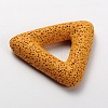 Synthetic Lava Rock Big Triangle Pendants G-O025-04D-2