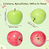 16Pcs 2 Colors Foam Imitation Apple DJEW-CA0001-42-2