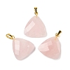 Natural Rose Quartz Pendants G-L614-D04-G04-1