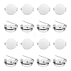 Unicraftale 40Pcs 316 Surgical Stainless Steel Brooch Base Settings STAS-UN0053-56-1