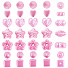 140G 7 Styles Opaque ABS Plastic Beads MACR-TA0002-82-2