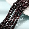 Natural Garnet Gemstone Bead Strands X-G-R263-4mm-5
