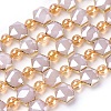 Opaque Glass Beads Strands EGLA-P045-A02-1