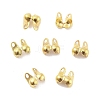 Rack Plating Brass Bead Tips KK-P274-02B-G-1