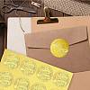 34 Sheets Self Adhesive Gold Foil Embossed Stickers DIY-WH0509-032-6