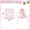 Satin Cloth Drawstring Pouches with Flower ST-CJ0048-001C-2