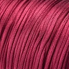 Round Nylon Satin Rattail Cord NWIR-WH0009-15A-04-3