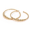 Long-Lasting Plated Brass Cuff Bangles X-BJEW-E370-10G-1