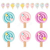 16Pcs 4 Styles Opaque Resin Cabochons CRES-TA0001-90-3