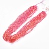 Baking Paint Transparent Glass Beads Strands DGLA-A035-T6mm-A01-2