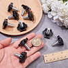PP Plastic & Brass Plum Blossom Handle Nut DIY-SP0007-11A-3