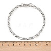 201 Stainless Steel Link Chain Bracelets for Men Women BJEW-B143-03P-5