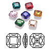 Pointed Back K9 Glass Rhinestone Cabochons RGLA-F048-M-1