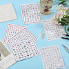 6 Sheets 6 Styles Mahjong Pattern Plastic Nail Art Stickers MRMJ-CA0001-59-5