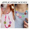 30Pcs 3 Styles UV Plating Transparent Acrylic Beads OACR-FS0002-60-7