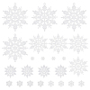 Christmas Plastic Snowflake Pendant & Cabochons Making Findings Kits DIY-SC0026-70-1