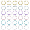 150Pcs 6 Colors Plastic Loose Leaf Book Binder Hinged Rings FIND-TA0010-54C-2