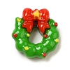 Christmas Theme Opaque Resin Cabochons RESI-R453-01G-1